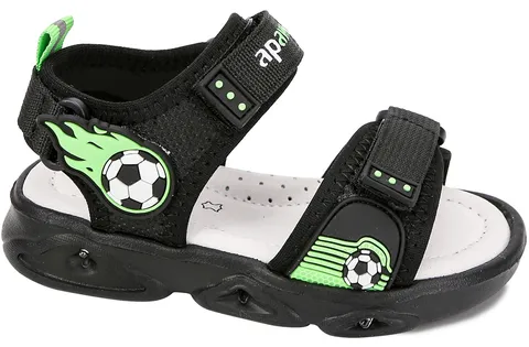 Босоніжки дитячі Apawwa ABX0322P black-green 26-31