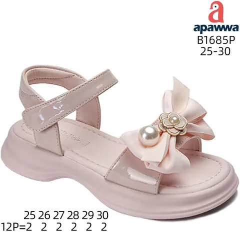 Босоніжки дитячі Apawwa B1685P pink 25-30 по-розмірно