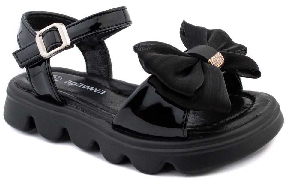 Босоніжки дитячі Apawwa N698 black 26-31 — Apawwa (Апава)