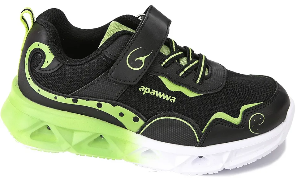 Кросівки дитячі Apawwa ABC1612R black-green 26-31 — Apawwa (Апава)