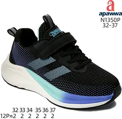 Кросівки дитячі Apawwa N1350P black-blue 32-37 — Apawwa (Апава) — фото 2